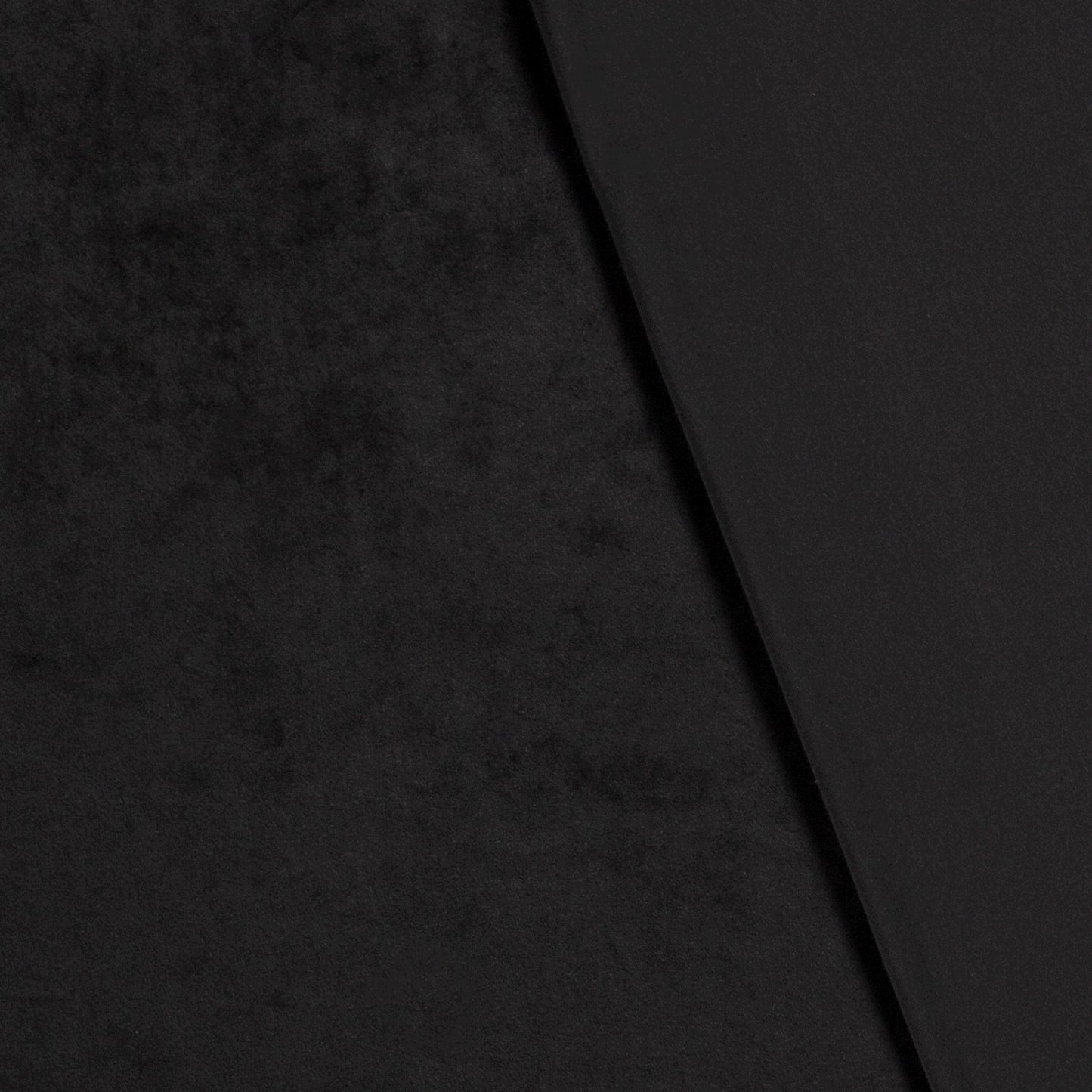Samt elastisch Uni schwarz