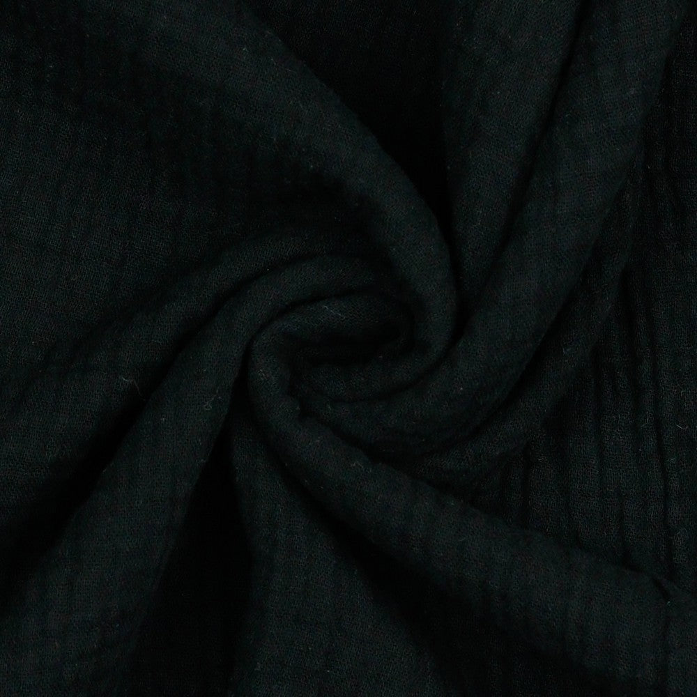 Musselin Uni schwarz
