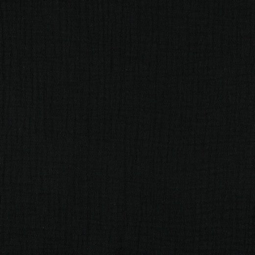Musselin Uni schwarz