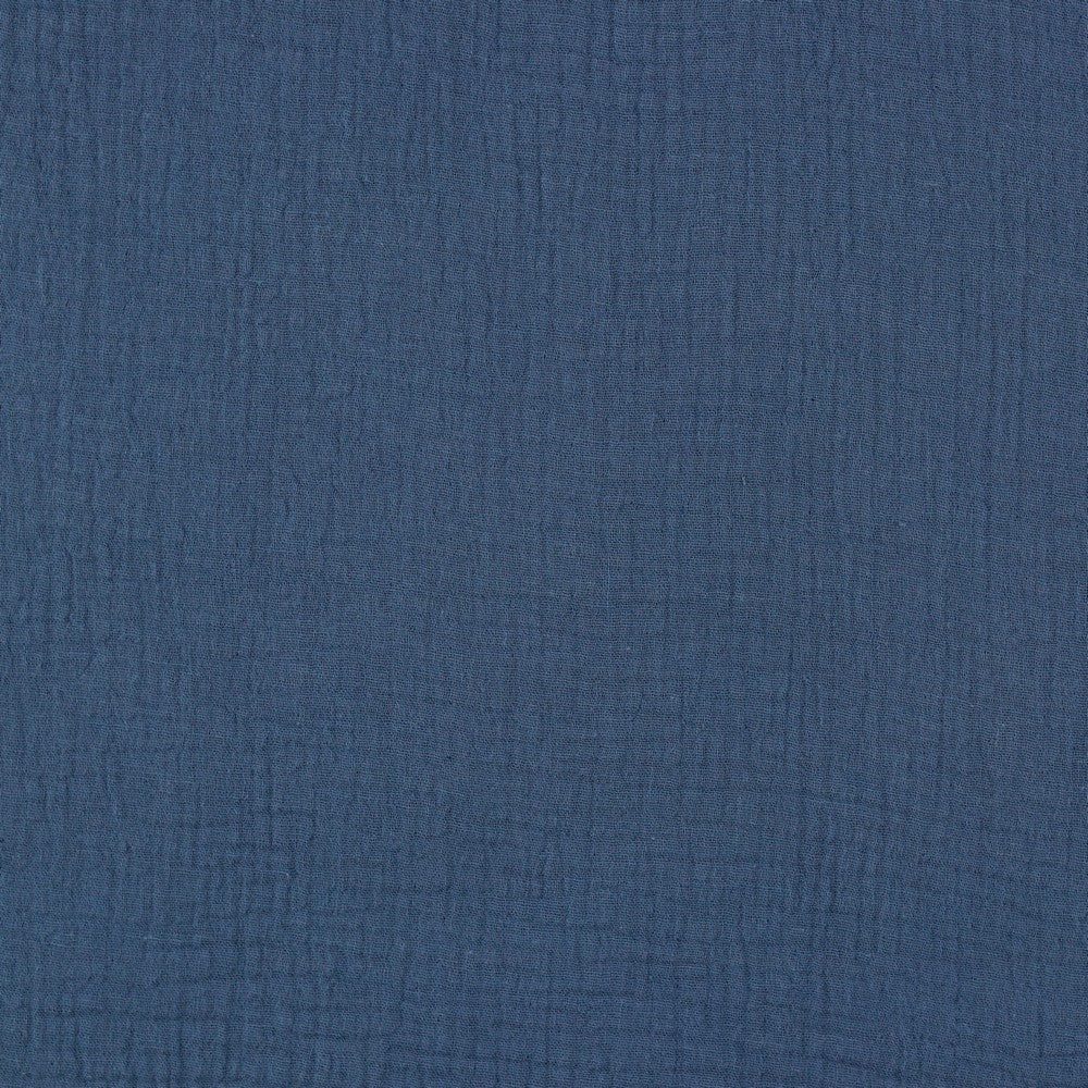 Musselin Uni indigoblau