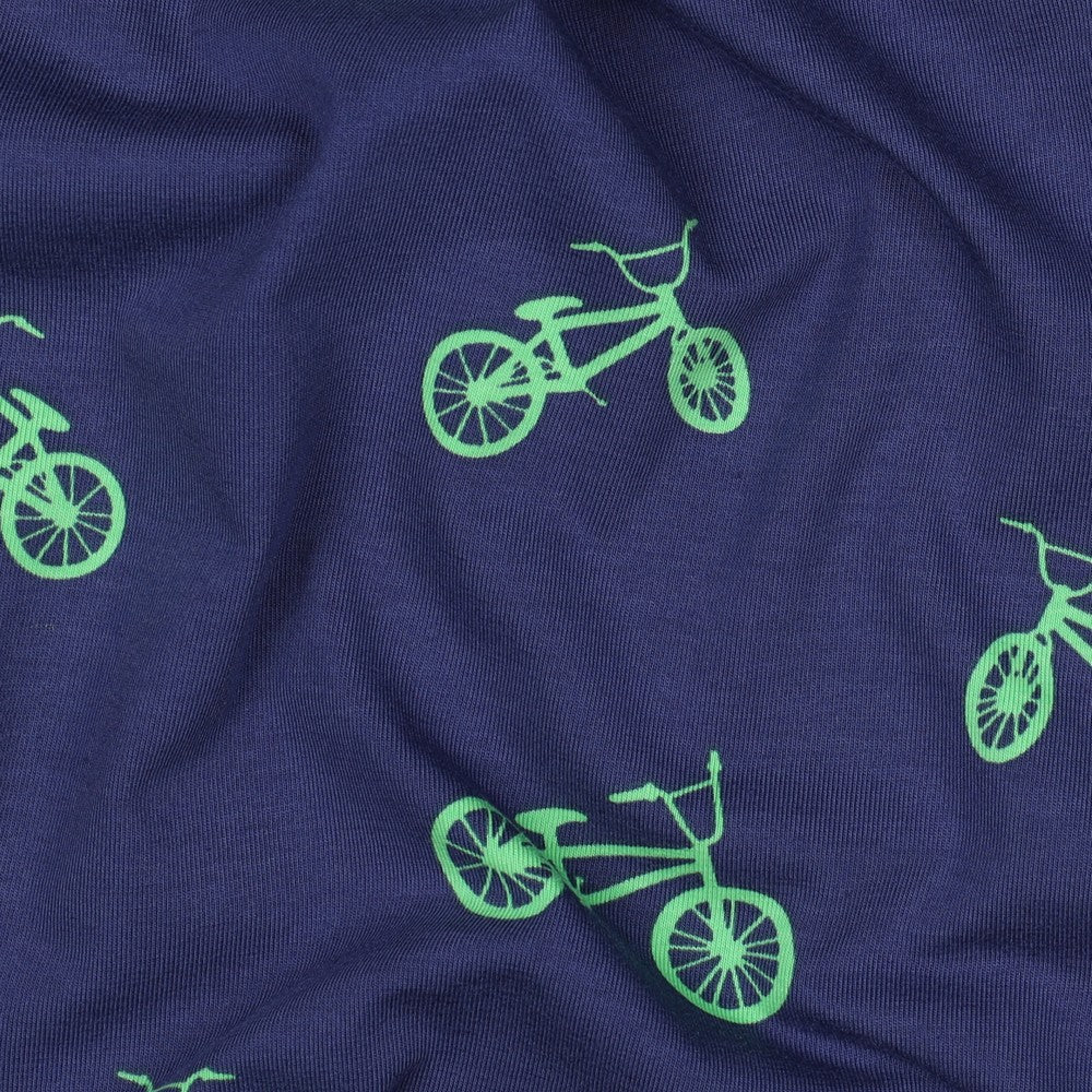 Jersey Fahrrad BMX blau grün