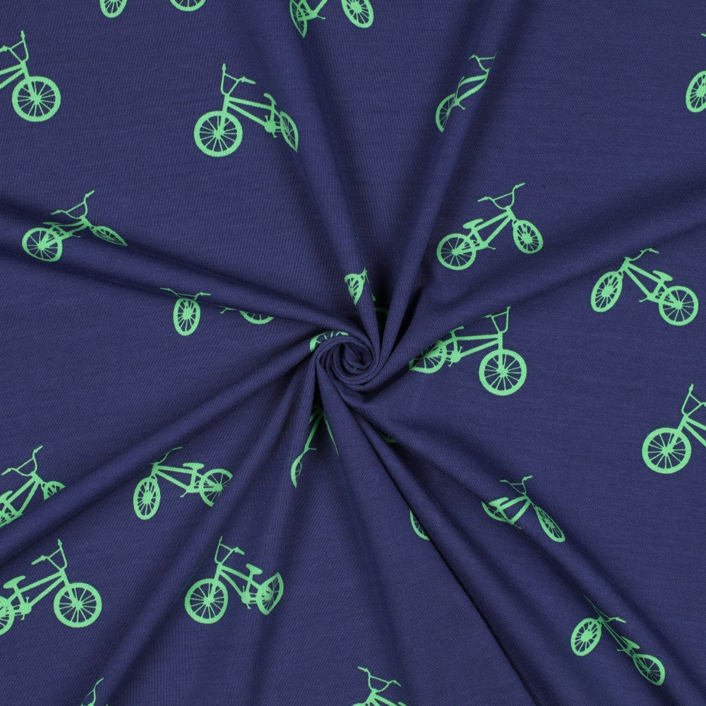 Jersey Fahrrad BMX blau grün