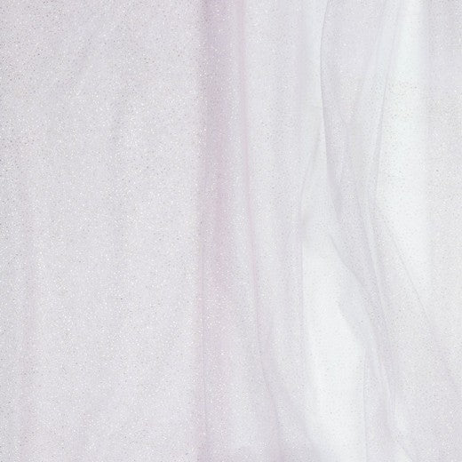 Soft Tüll Uni mit Goldglitzer flieder