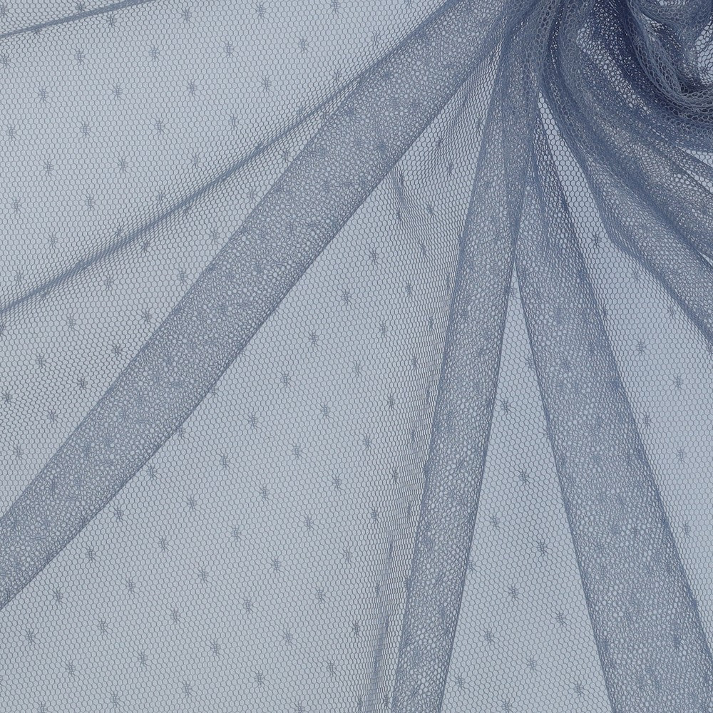 Soft Tüll Tupfen blau