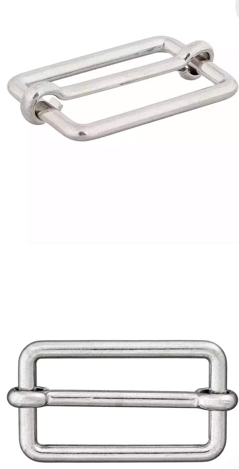 Leiterschnalle 20 mm silber