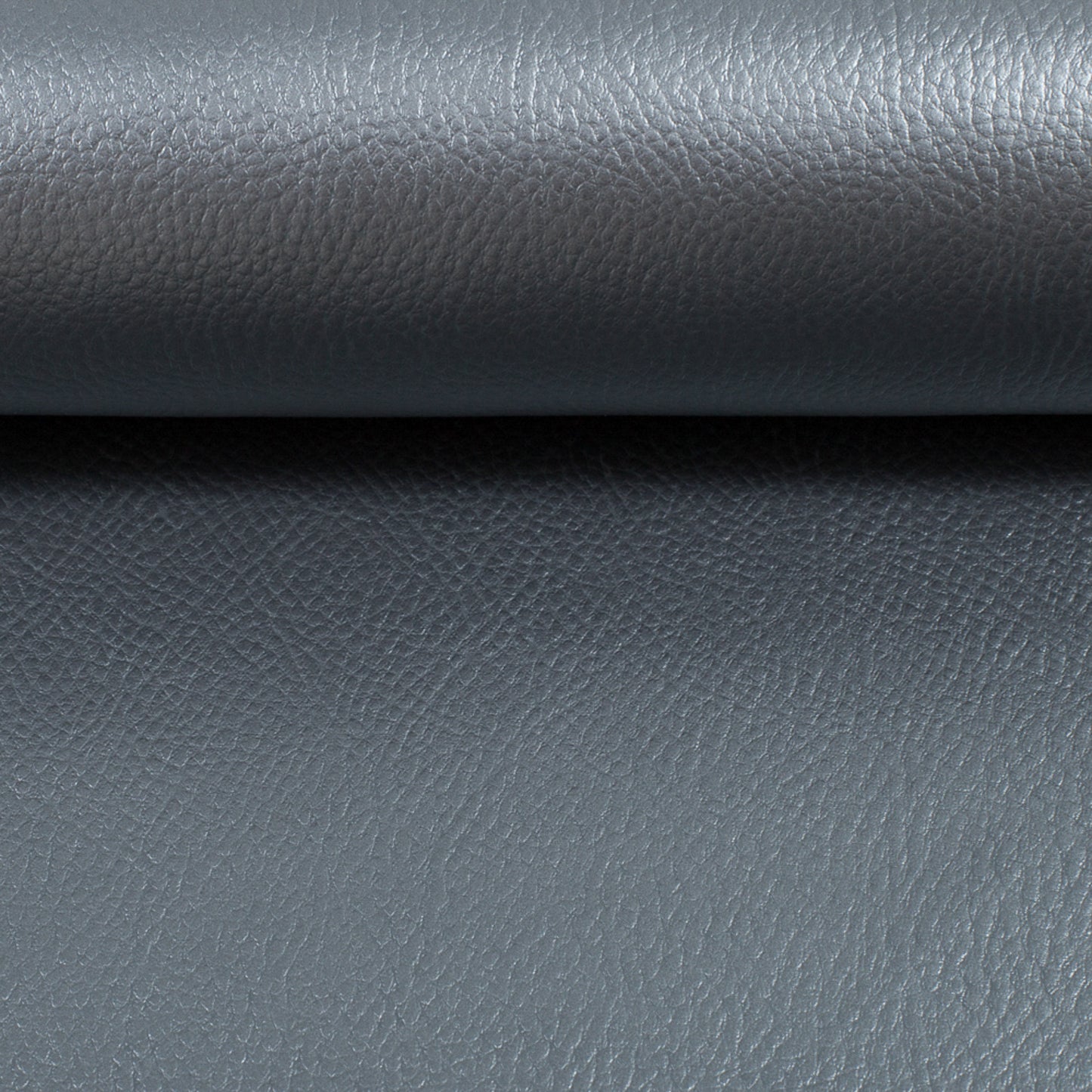 Kunstleder Rex metallic rauchblau