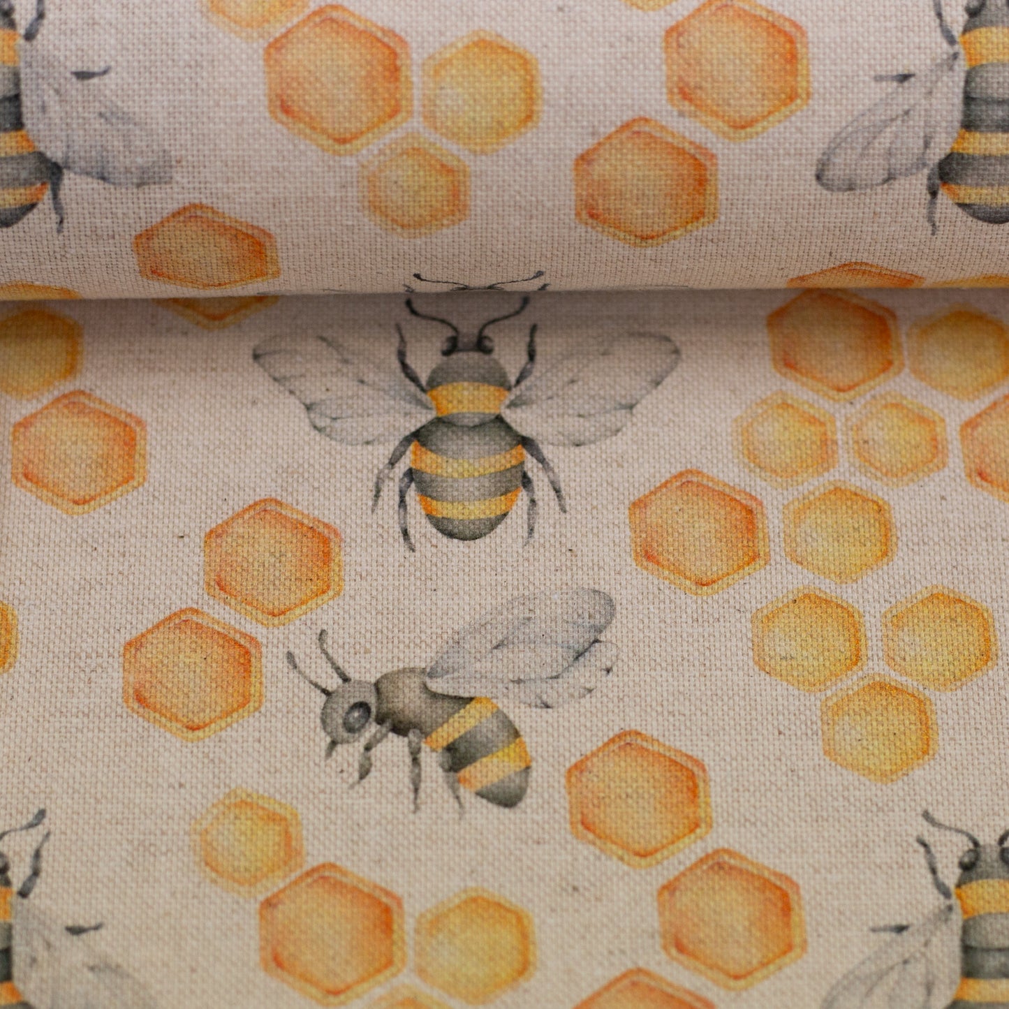 Canvas Vigo Leinenoptik Bienen/Waben Swafing