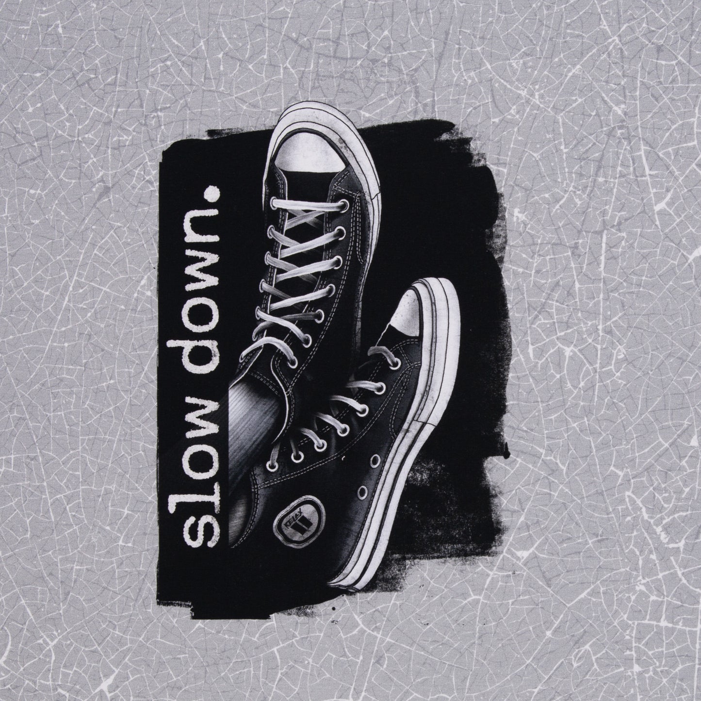 Sweat French Terry 90cm Panel Slow down by Thorsten Berger Swafing