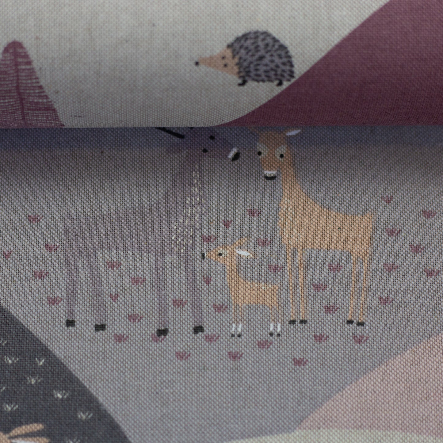 Canvas Toni Leinenoptik Waldtiere Swafing