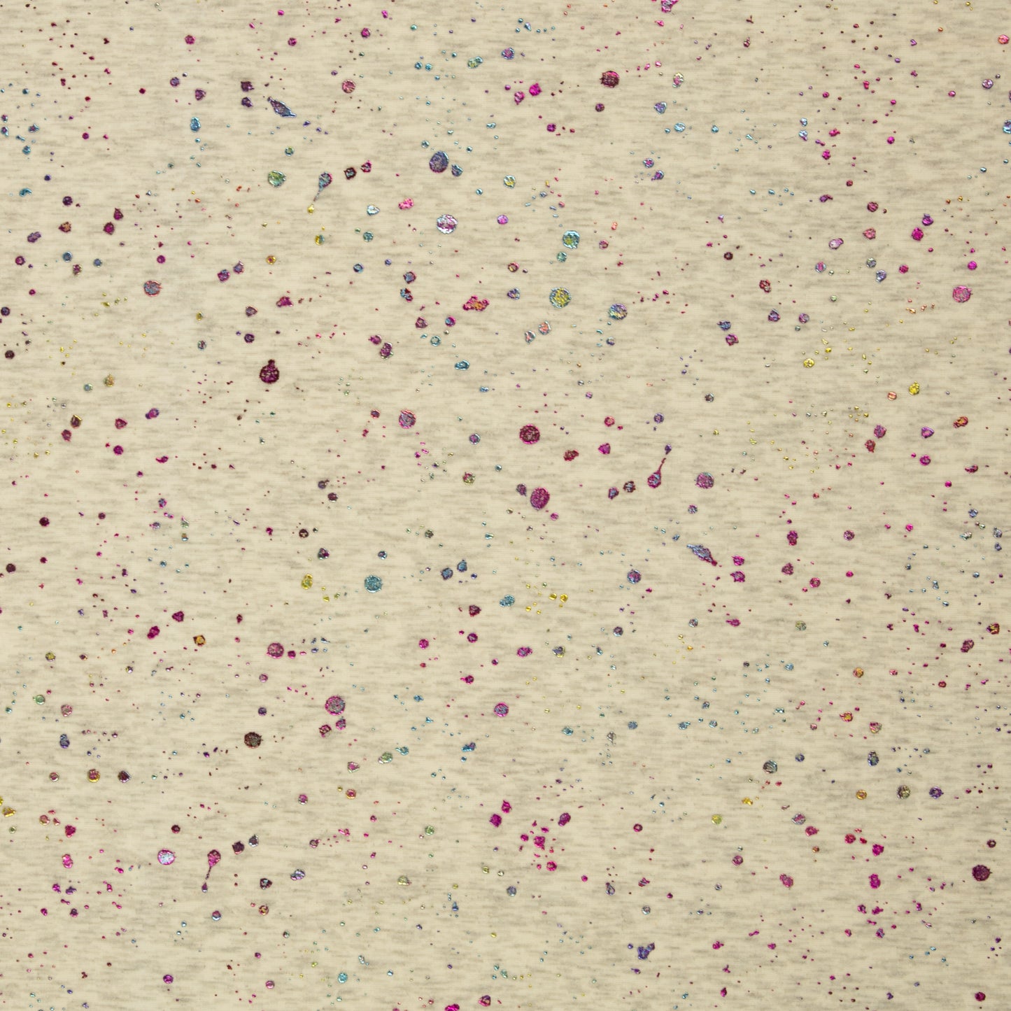 Alpenfleece "Farsund“ Sprenkel Tupfen Glitzer Swafing naturweiß meliert