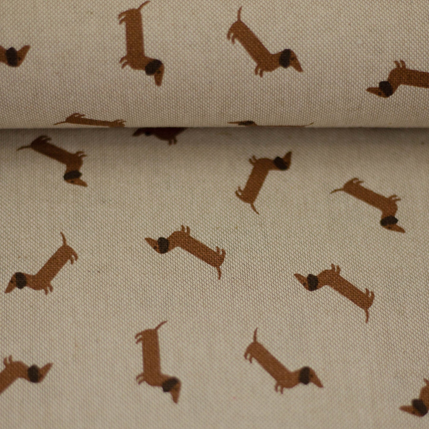 Canvas Balingen Leinenoptik Dackel Hund Swafing