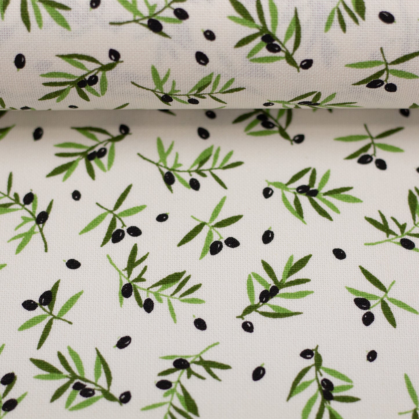 Canvas Balingen Leinenoptik Oliven Swafing