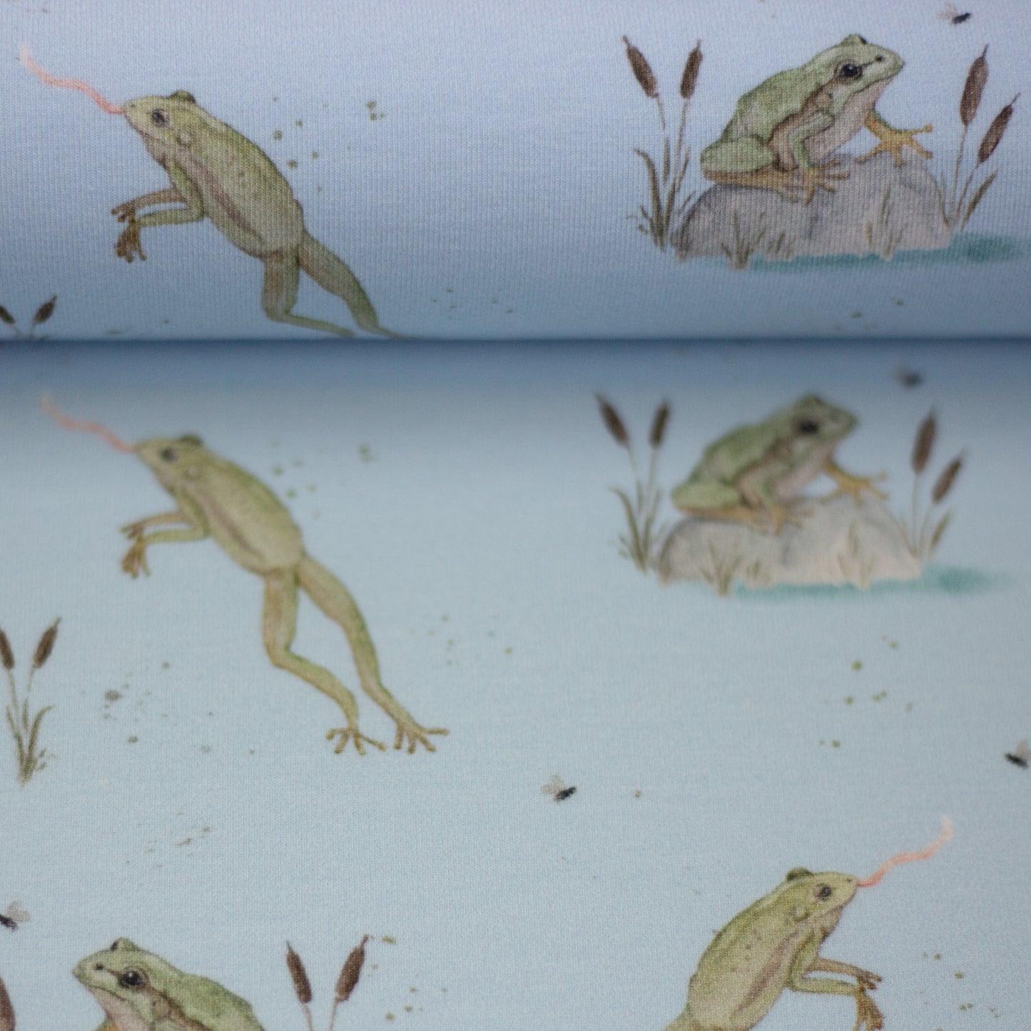 Jersey Frosch – Baumwolljersey In the Pond von Christiane Zielinski | Swafing