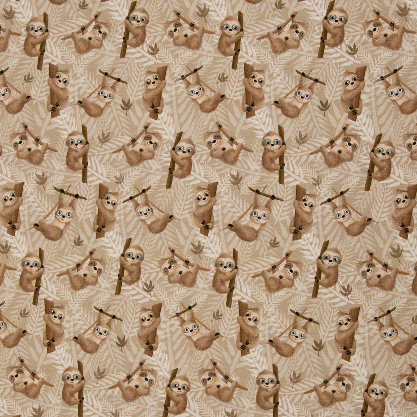 Jersey Faultier – Baumwolljersey Lazy Jungle by Mrs Mint Design Swafing