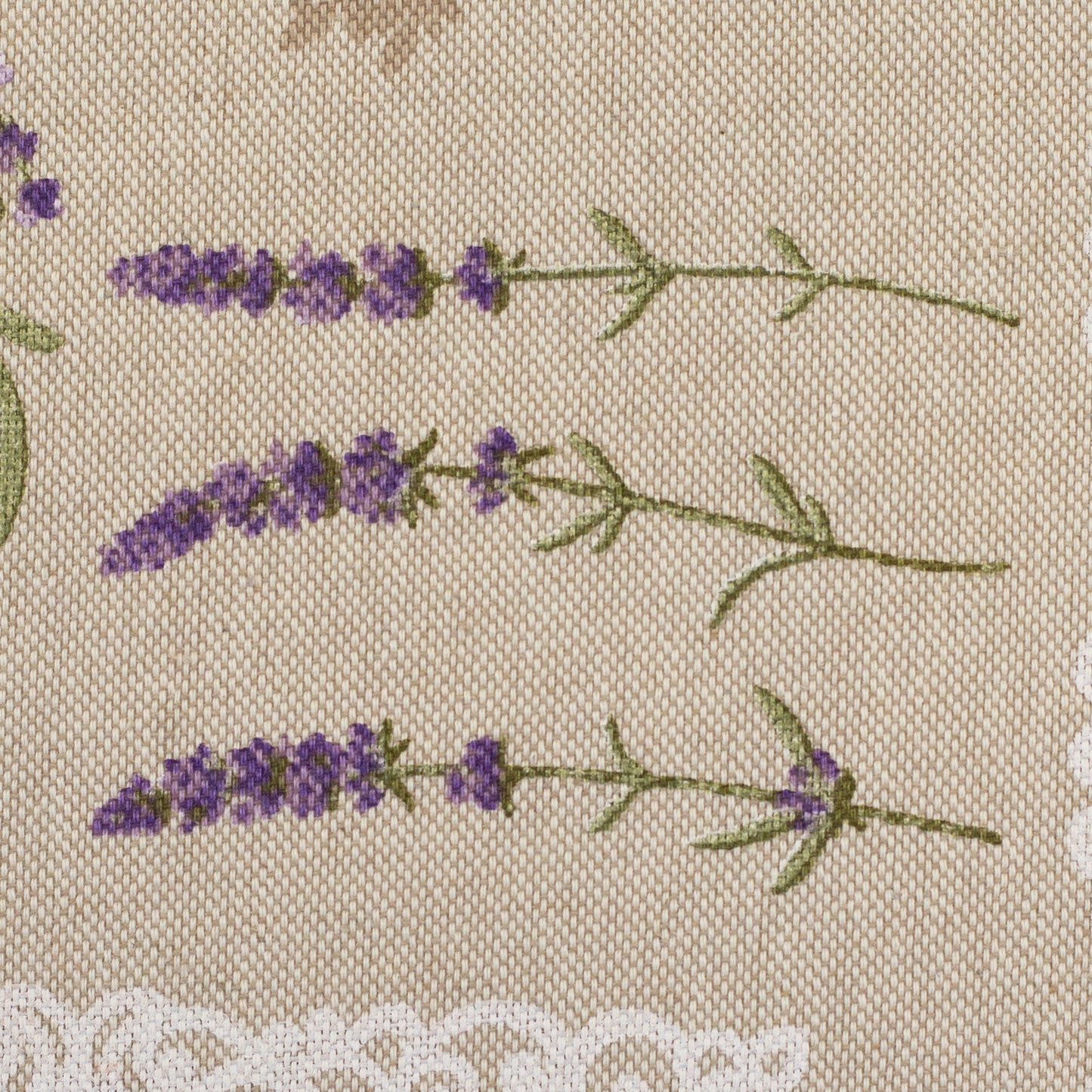 Canvas Leinenoptik Lavendel beige Swafing Petra