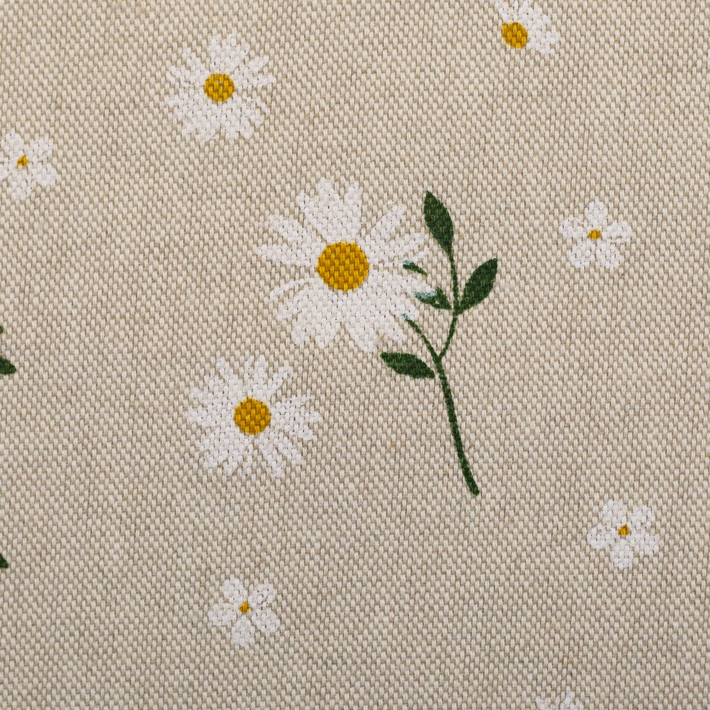 Canvas Leinenoptik Gänseblümchen beige Swafing Petra
