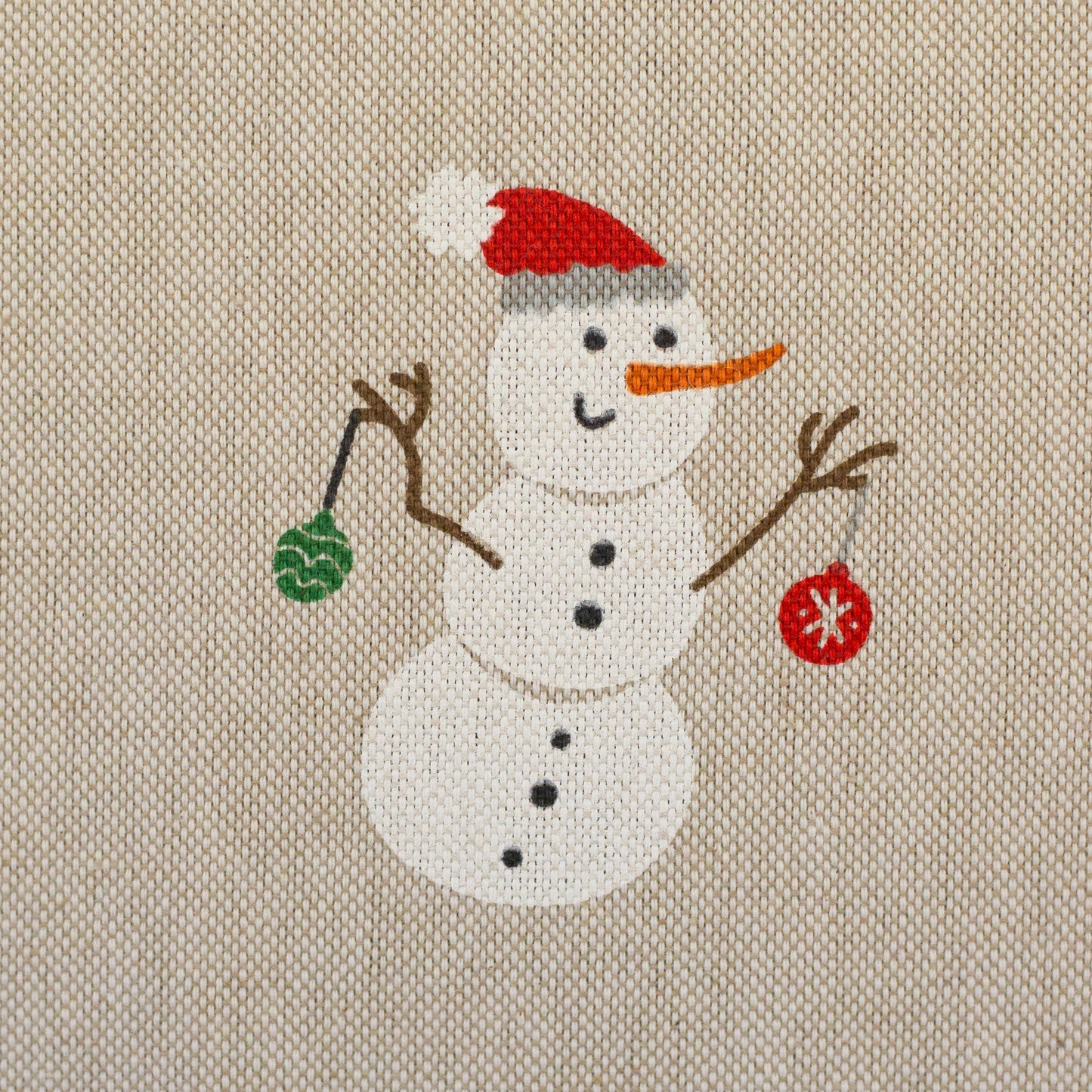 Dekostoff "Noel" Weihnachten Schneemänner Swafing