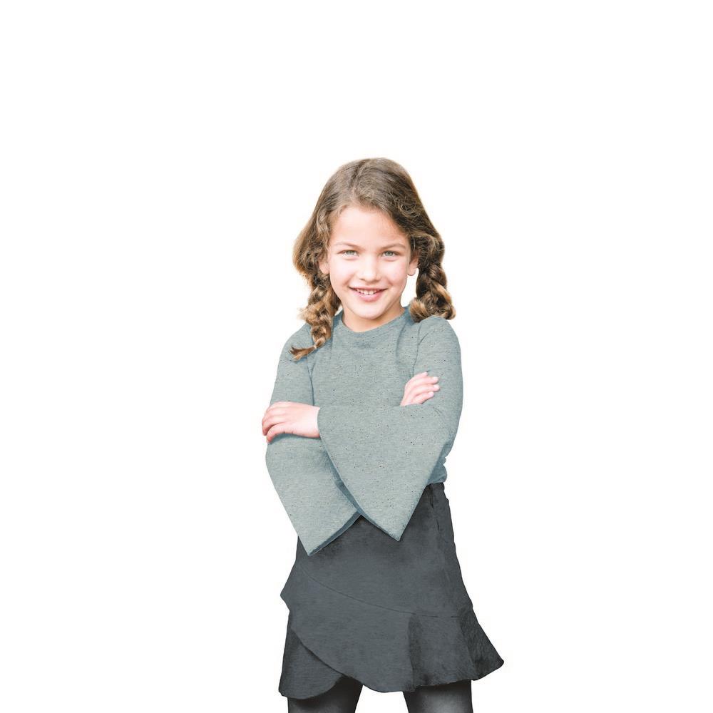 Sweat "Cosy" Uni Sprenkel blush