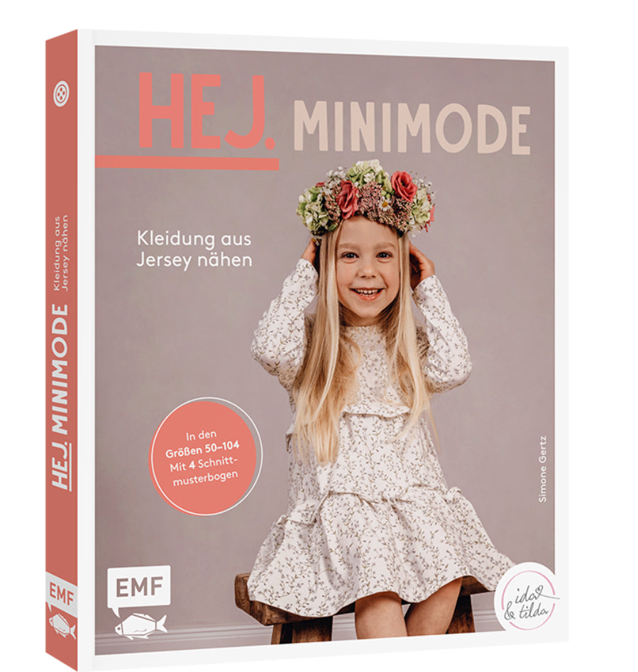 Buch von EMF Verlag "HEJ. MINIMODE" Kleidung aus Jersey nähen