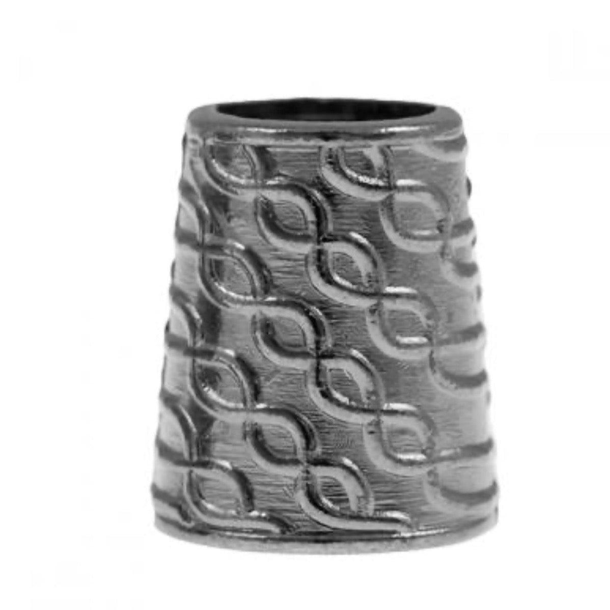 Kordelenden konisch 2 Stck 16mm x 8mm gunmetal