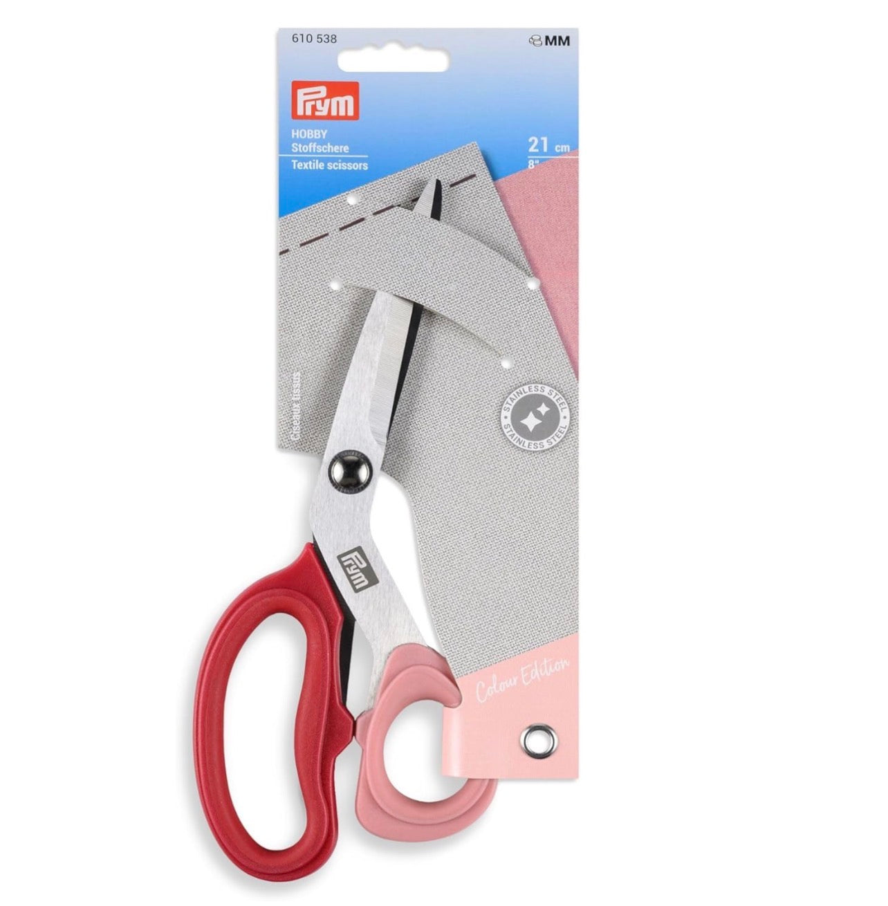 Prym Stoffschere 21 cm pink rosa
