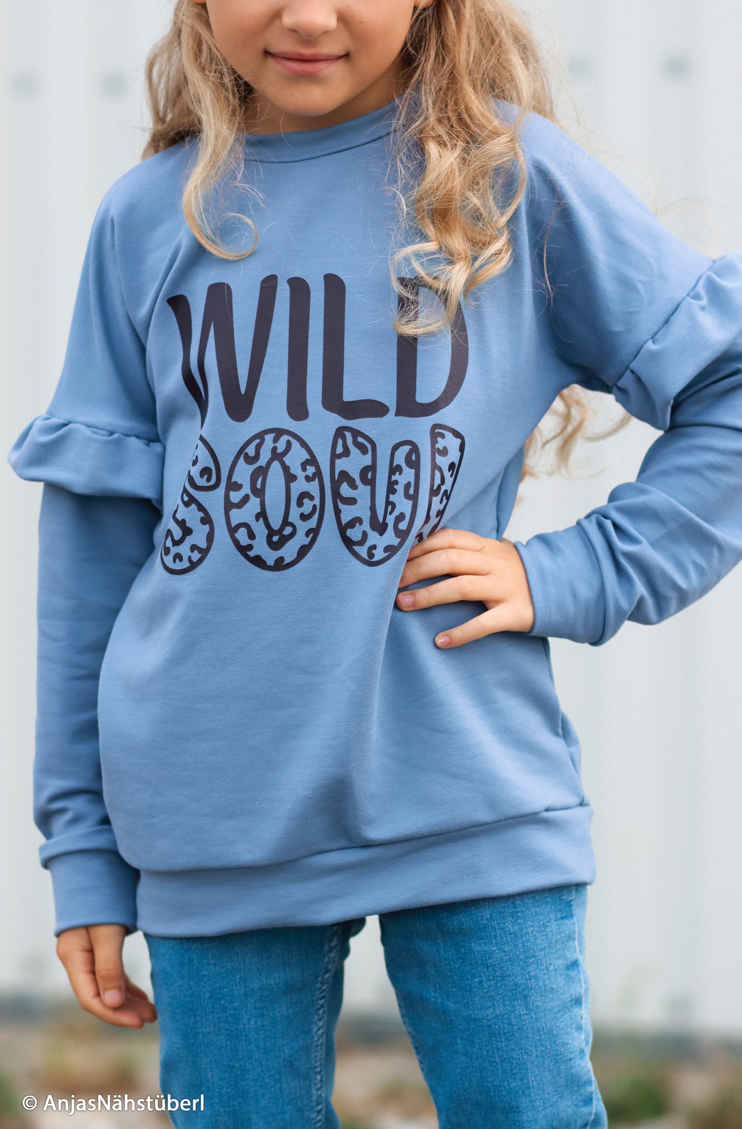 Modal French Terry von Swafing blau