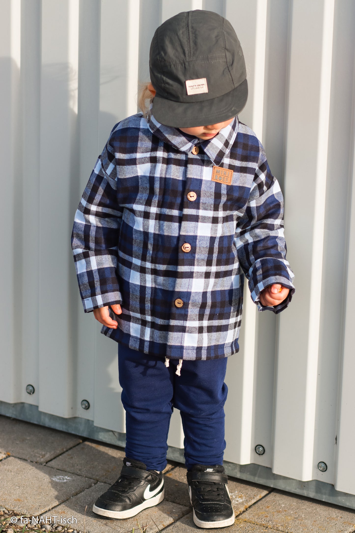 Baumwoll Flanell blau kariert Yukon Swafing