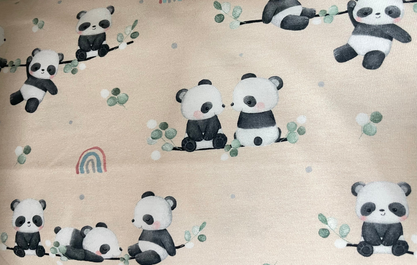 Baumwolljersey Ludos Lieblinge Eigenproduktion Panda Bär