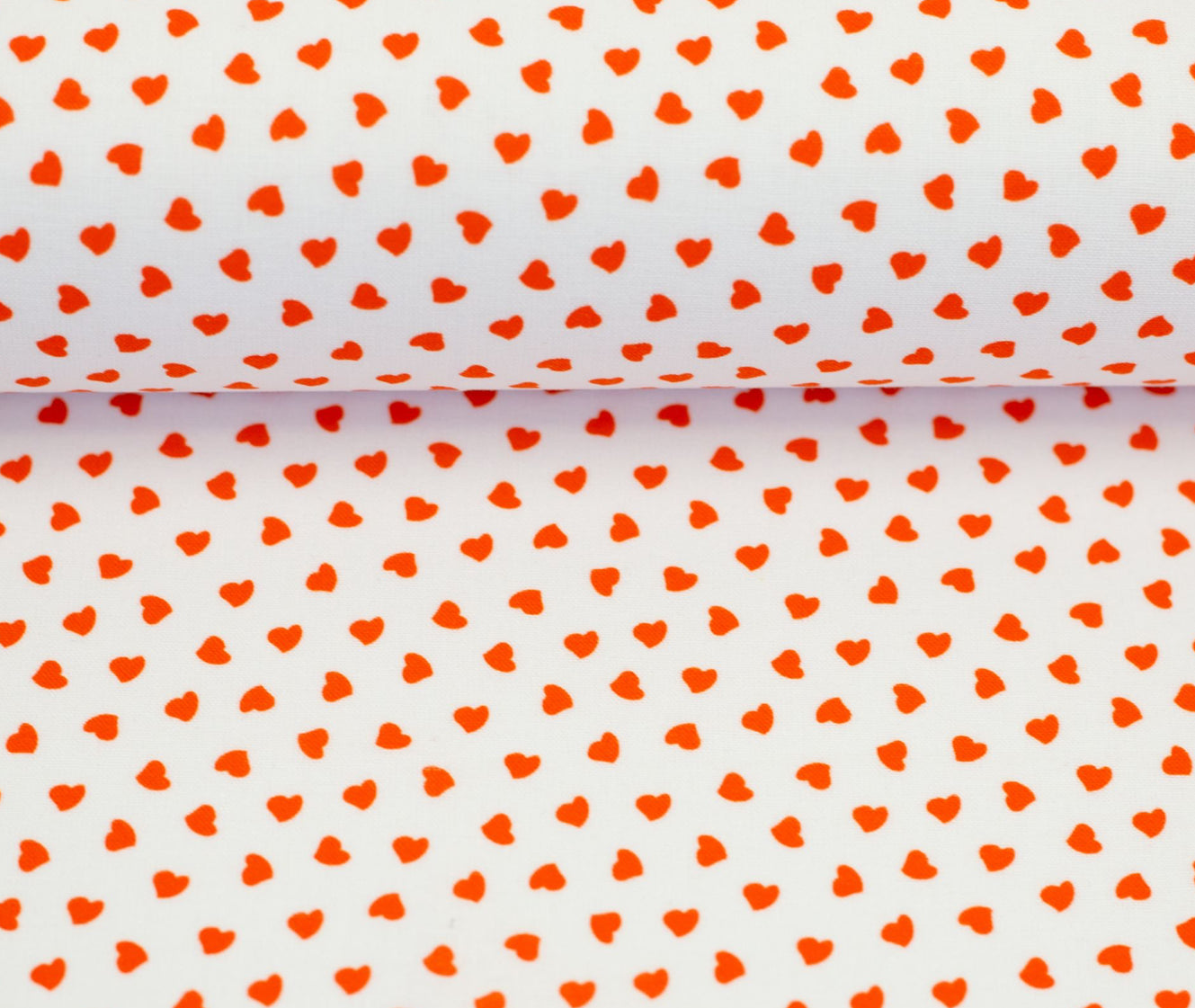 Baumwolle "Tim" Herzen Swafing weiß rotorange