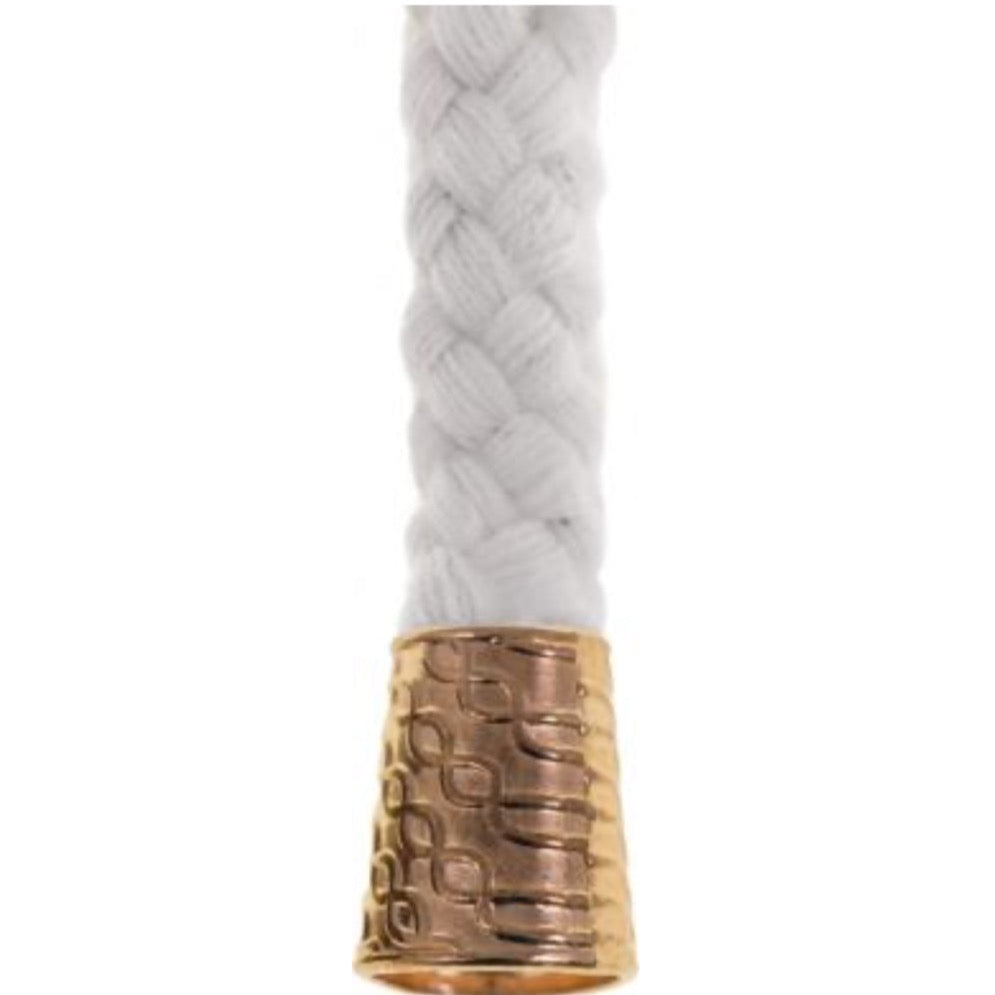 Kordelenden konisch 2 Stck 16mm x 8mm hellgold