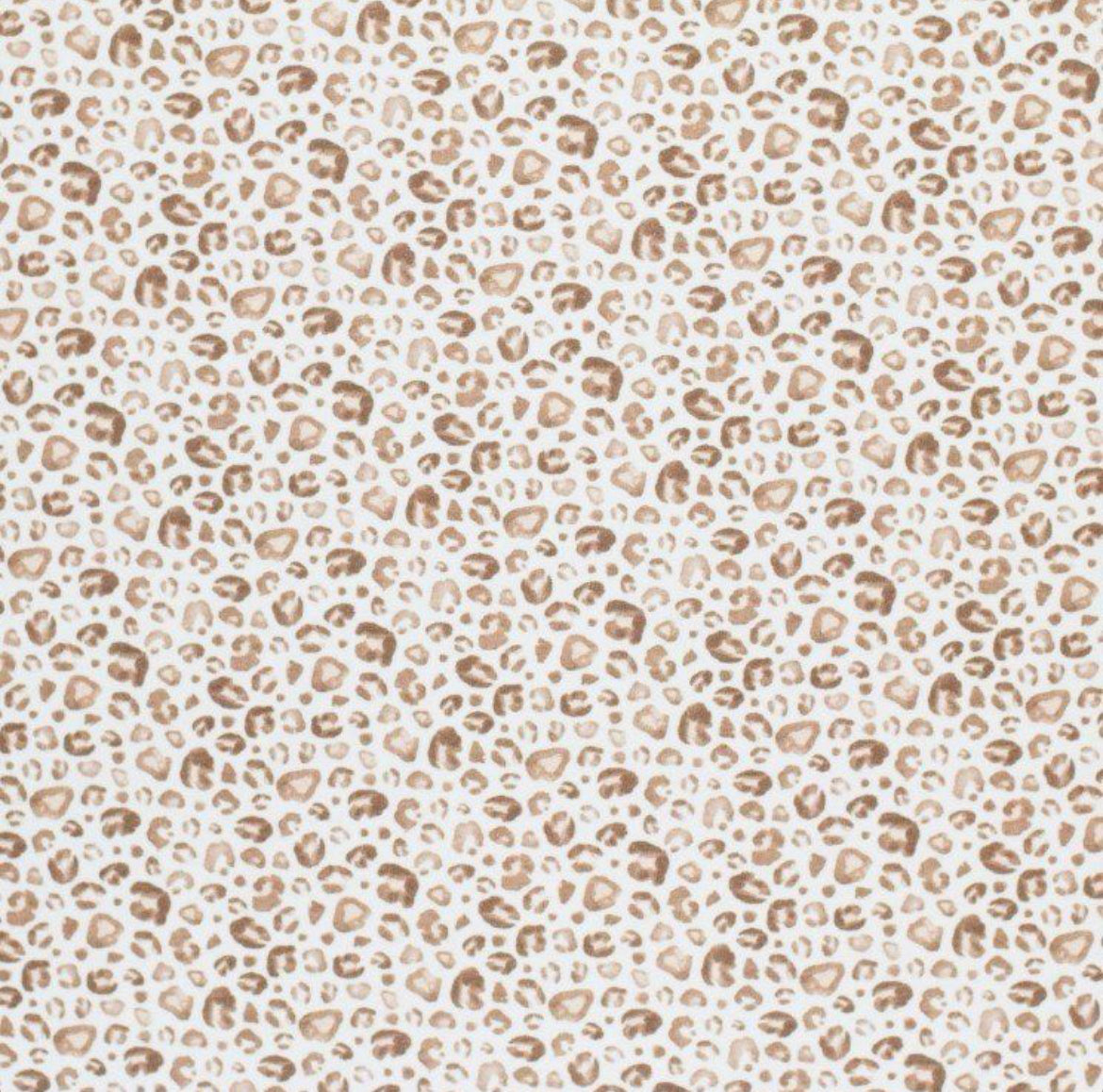 Baumwolljersey Leo Panther Muster beige