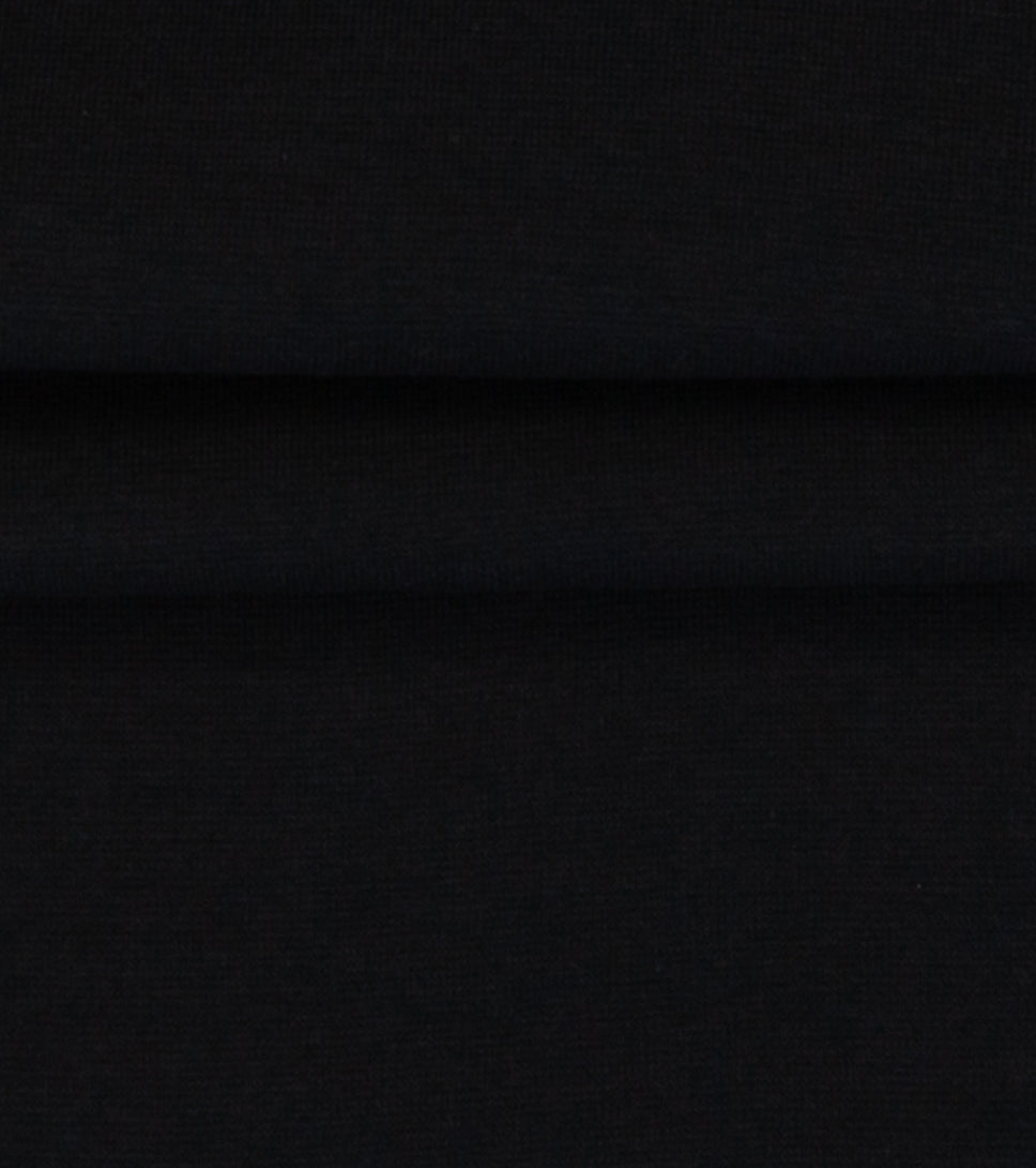 Bündchen Schlauchware uni schwarz
