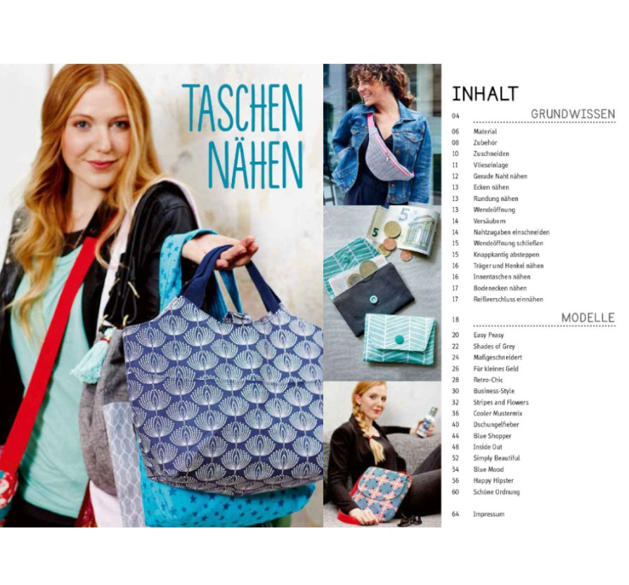 Topp Buch Taschen nähen für Einsteiger