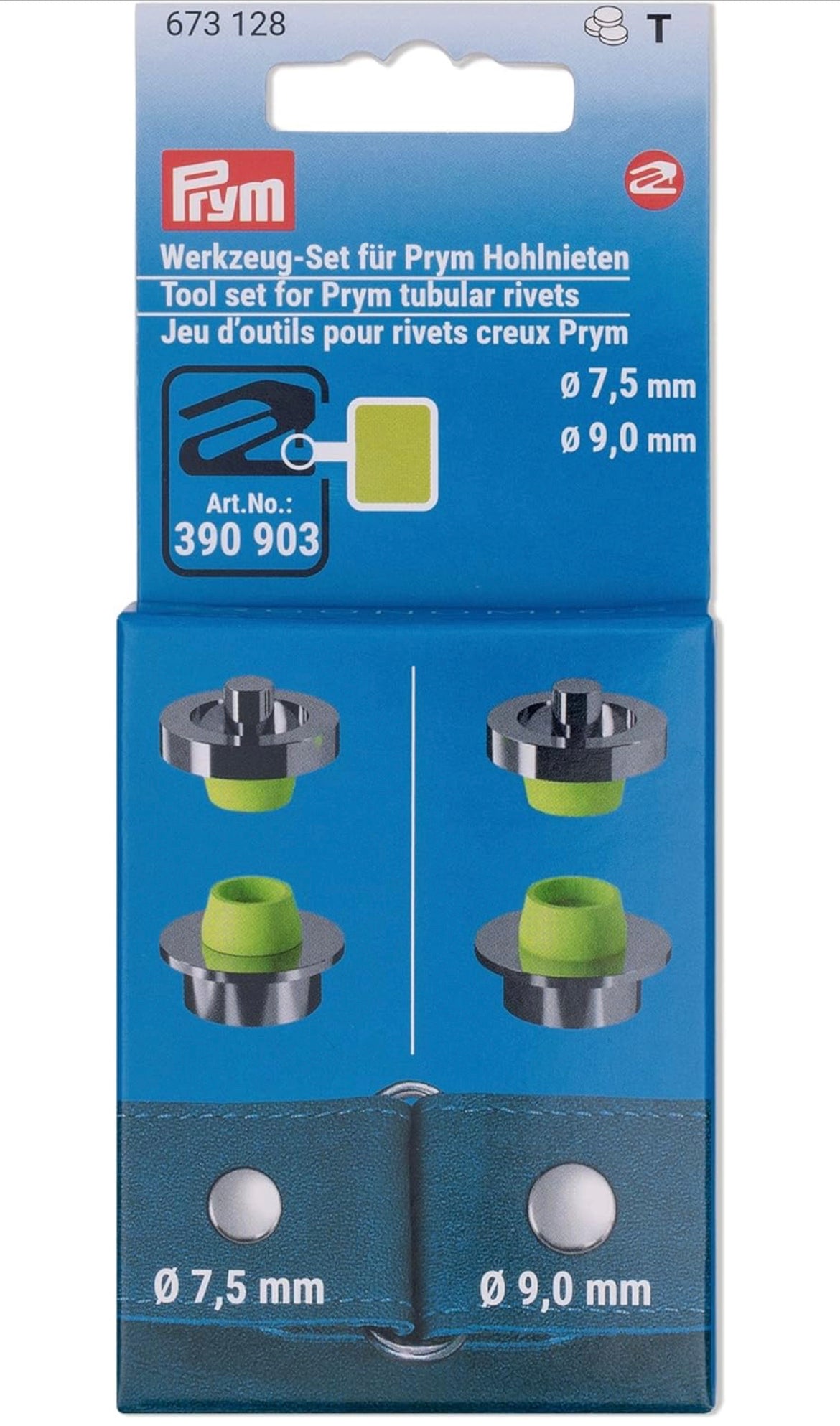 Prym Werkzeug-Set Hohlnieten 7,5mm und 9,0mm