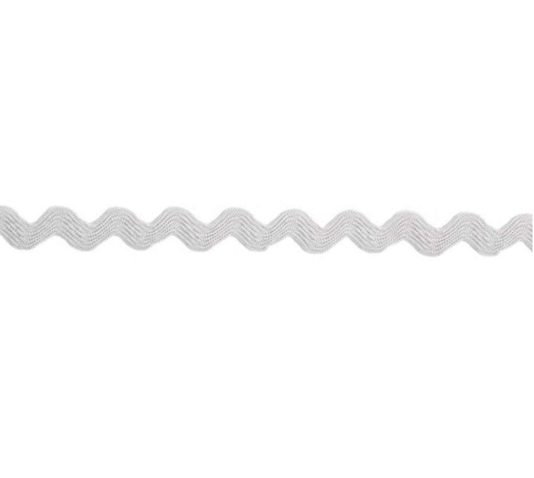 Zackenlitze Uni 7mm grau