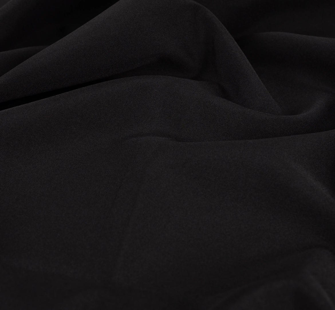 Dekostoff Bi-Stretch schwer entflammbar Uni schwarz 280 cm breit