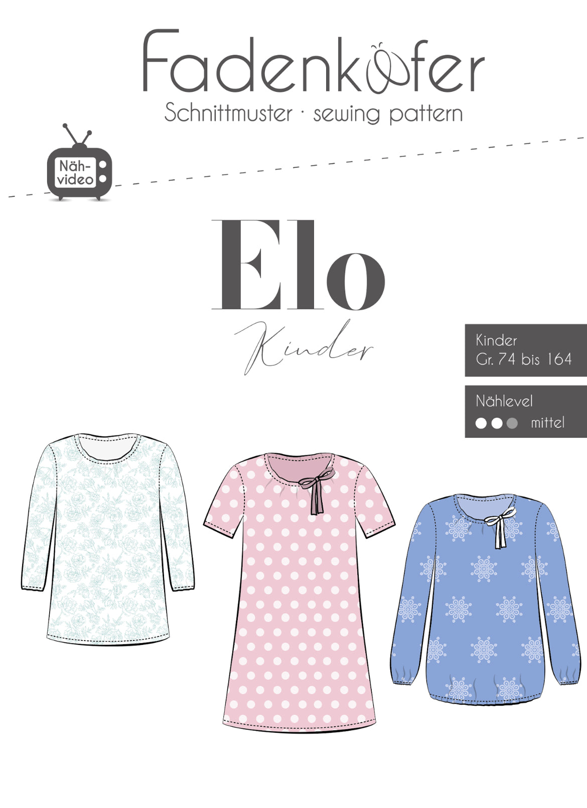 Fadenkäfer Schnittmuster "Elo" Bluse Kinder
