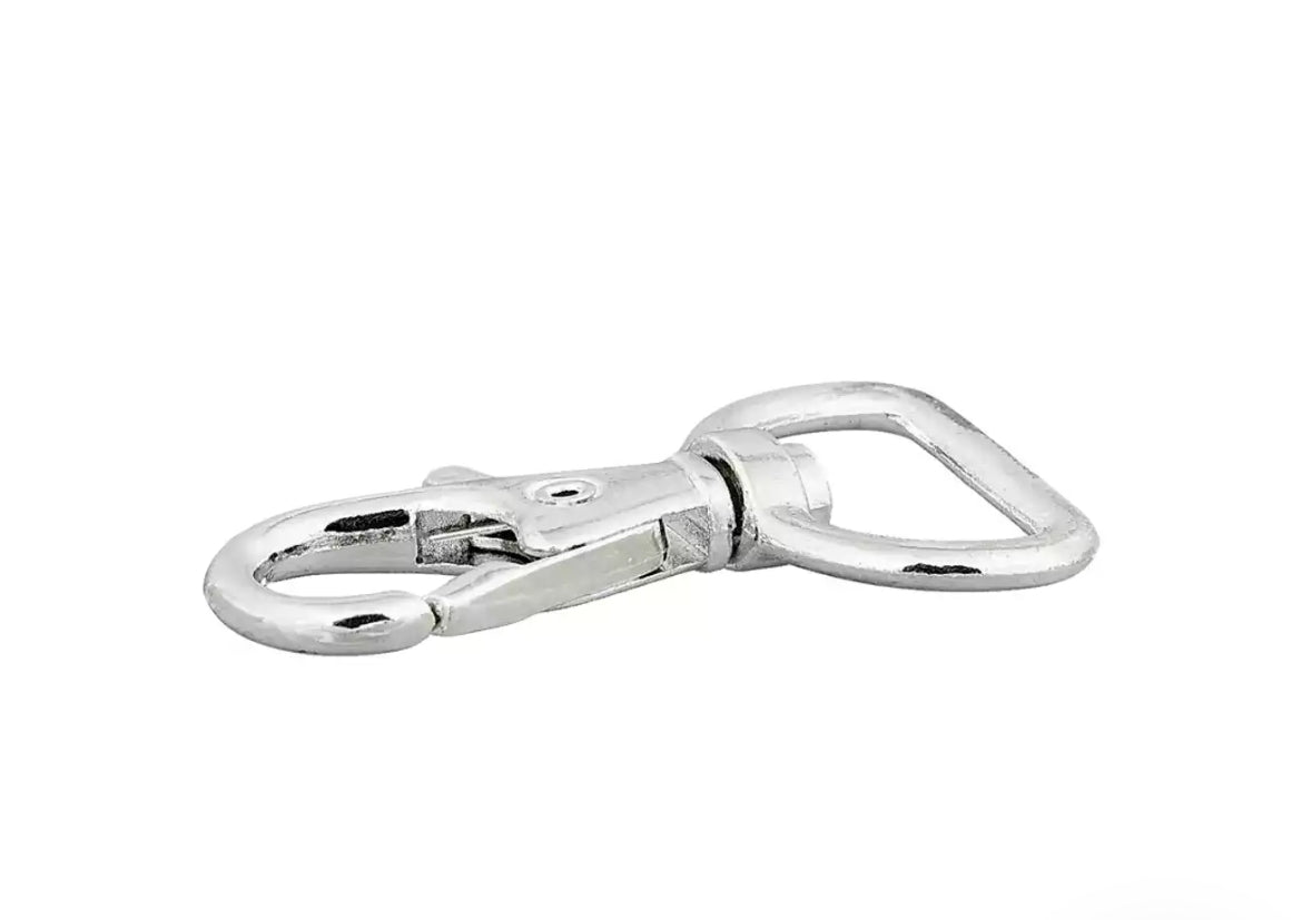 Karabinerhaken 20 mm silber
