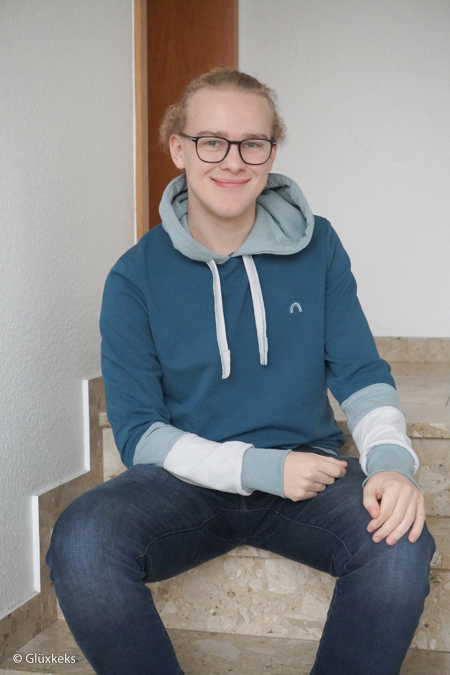 Sweat angerauht Uni Eike petrol