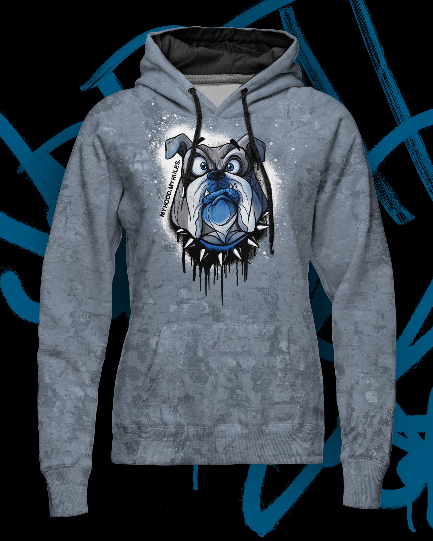 French Terry Street Life by Thorsten Berger 80cm Panel