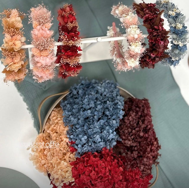 Kinderkurs Haarschmuck aus Trockenblumen – Dein ganz persönlicher Haarreif