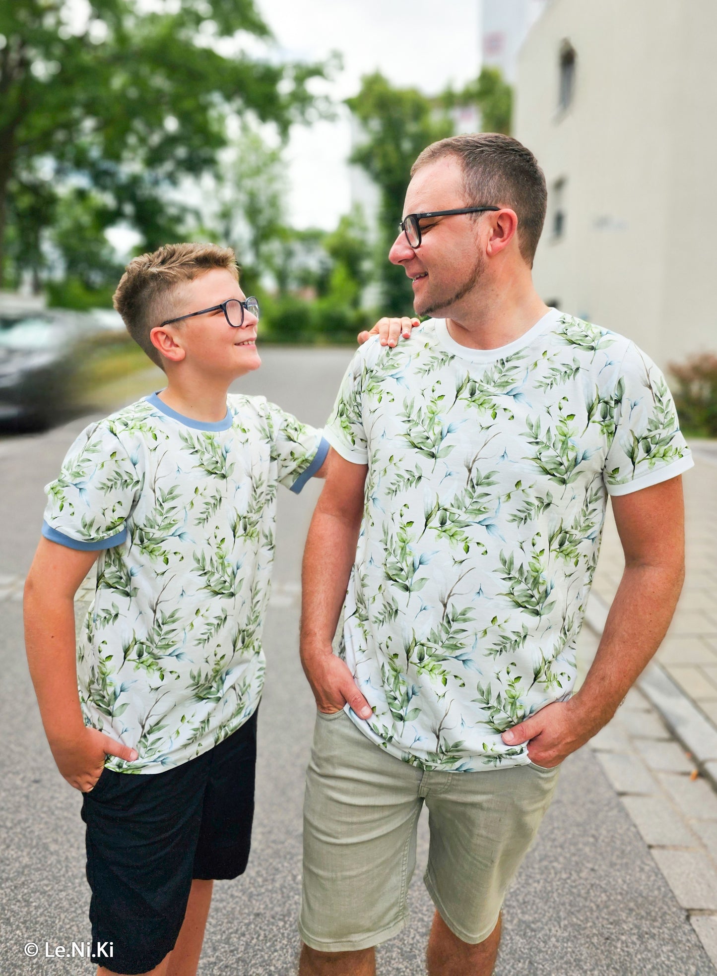 Jersey Summer – Baumwolljersey Eukalyptus Blätter | Swafing