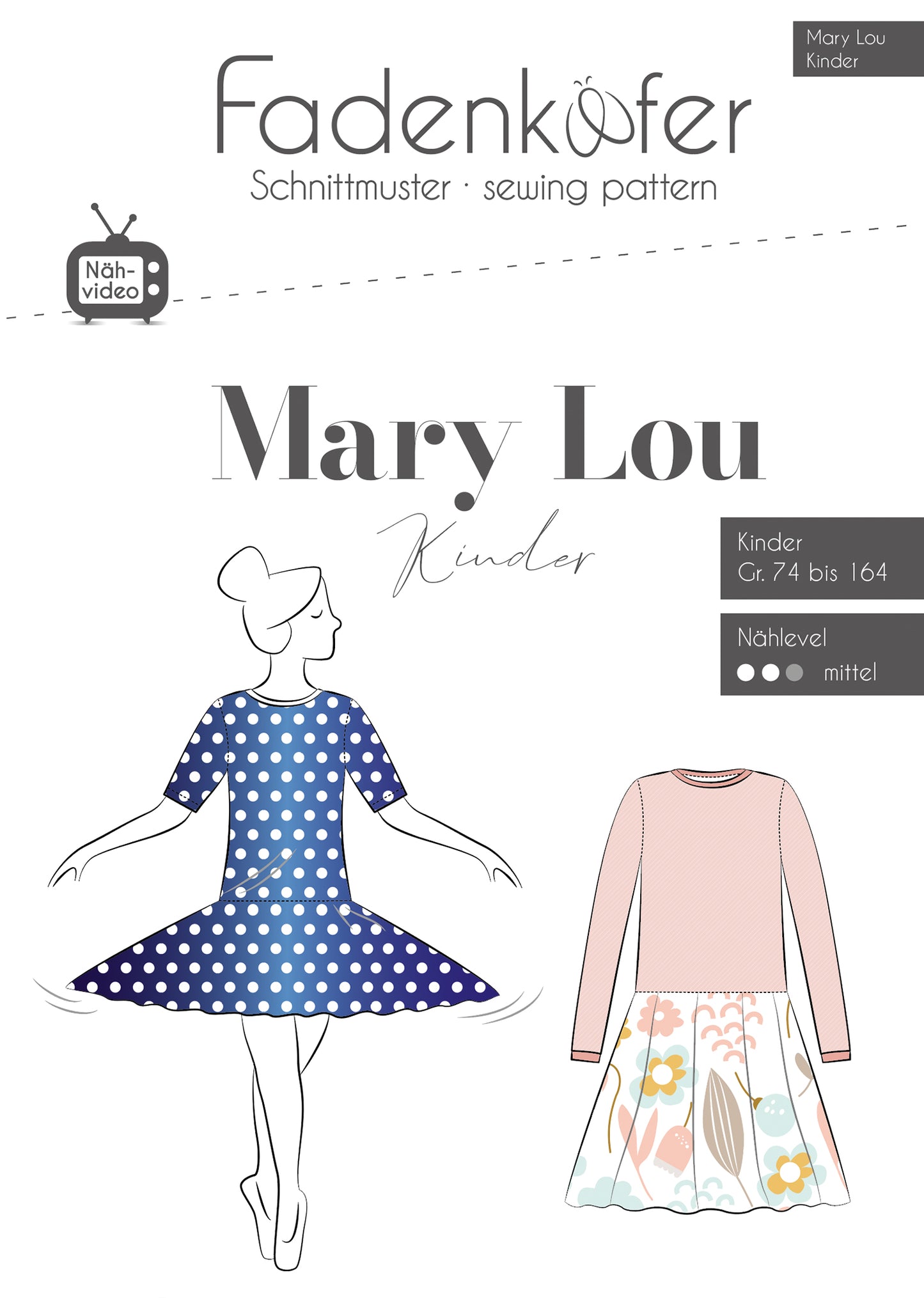Fadenkäfer Schnittmuster "Mary Lou" Kinder