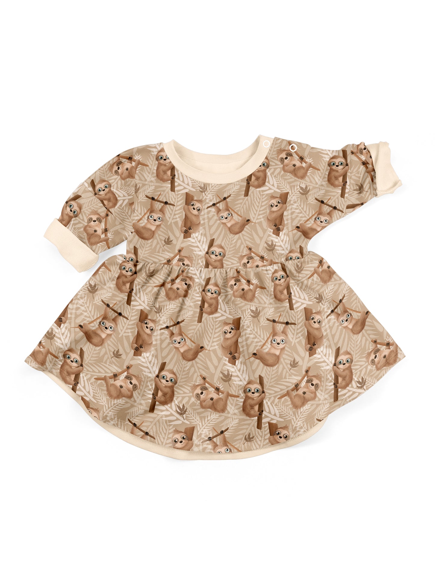 Jersey Faultier – Baumwolljersey Lazy Jungle by Mrs Mint Design Swafing