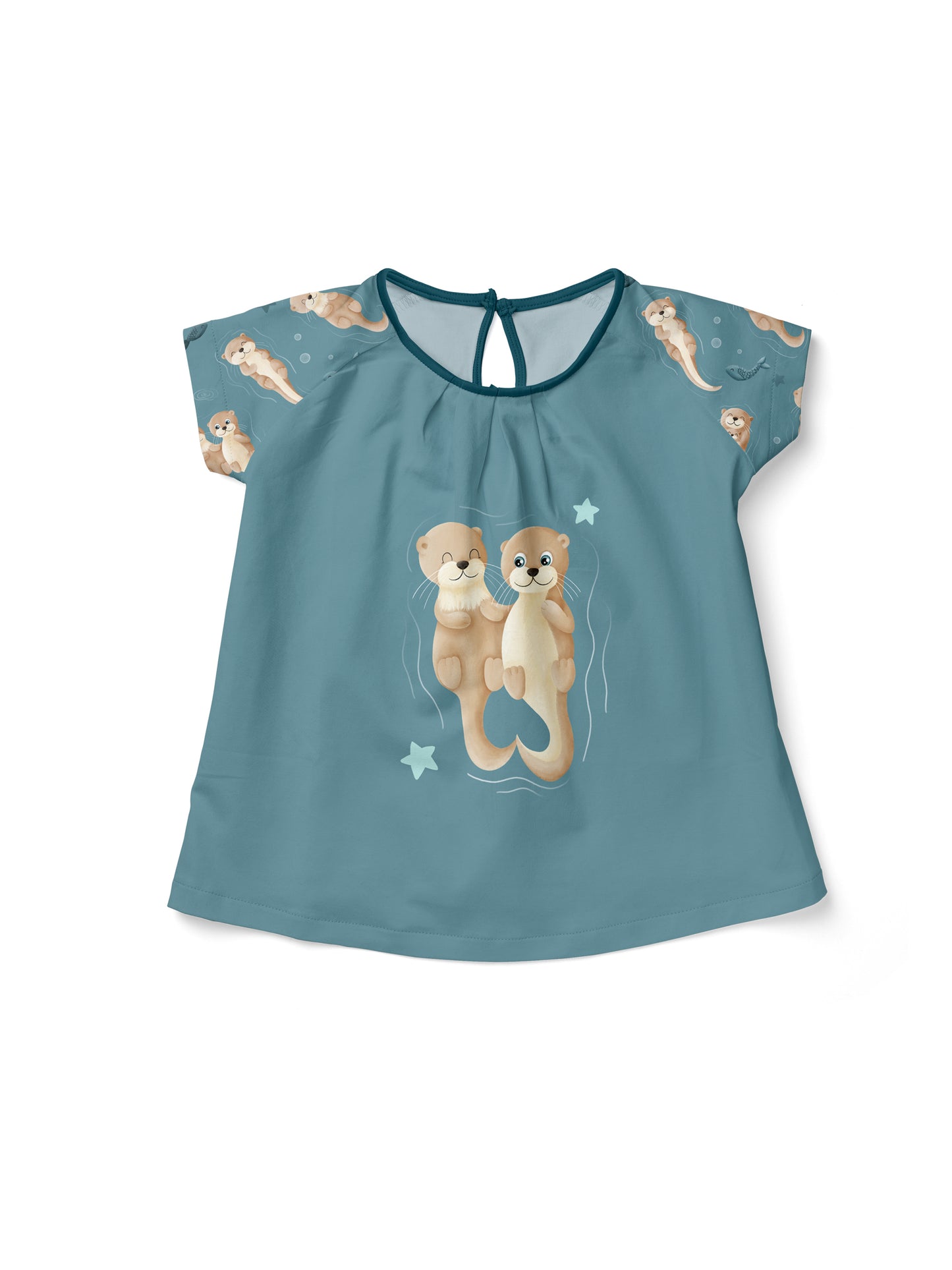 Panel Otter Jersey – Baumwolljersey Splish Splash by Mrs Mint Design | Swafing