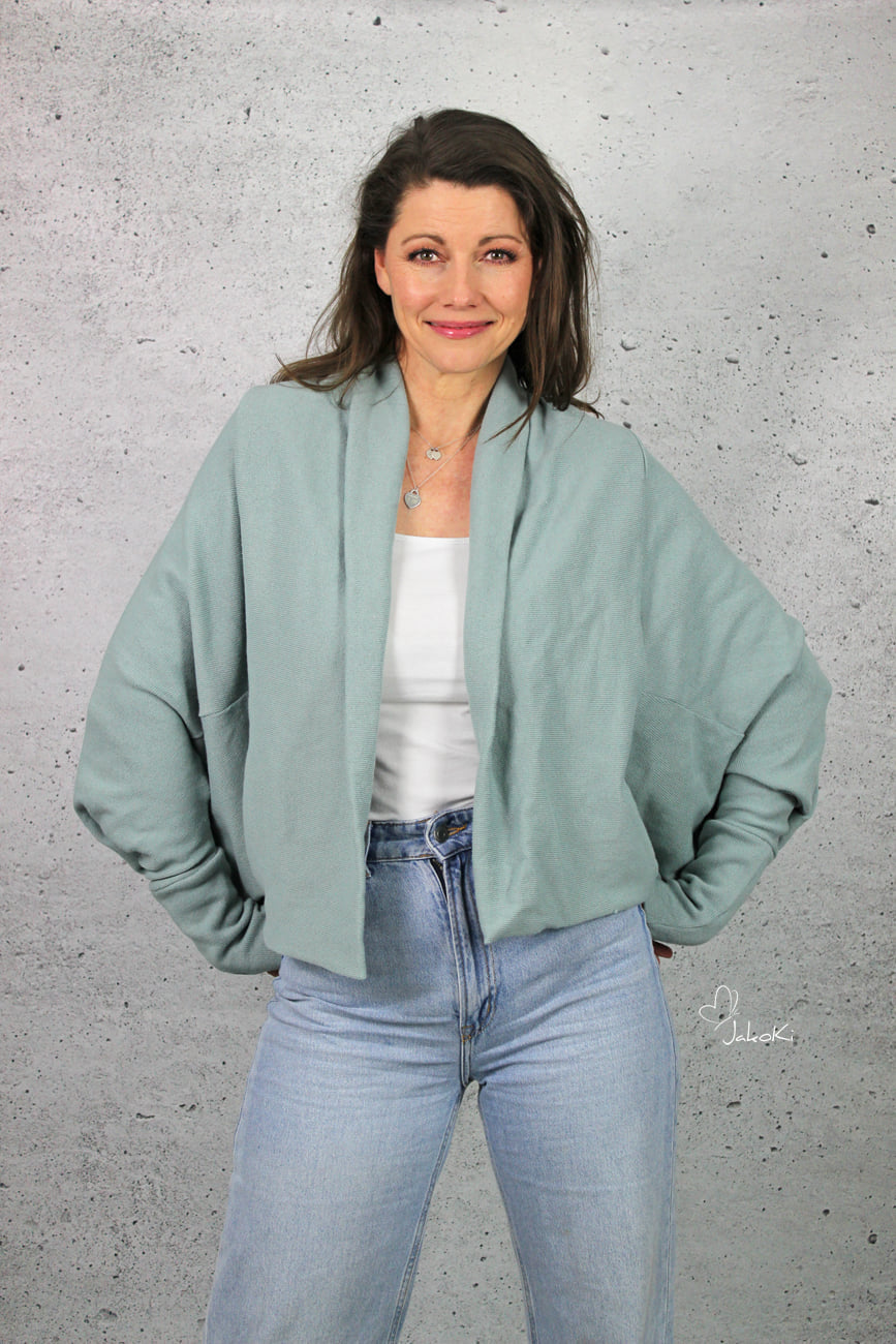Erbsünde Schnittmuster "macapa" Strickjacke Damen
