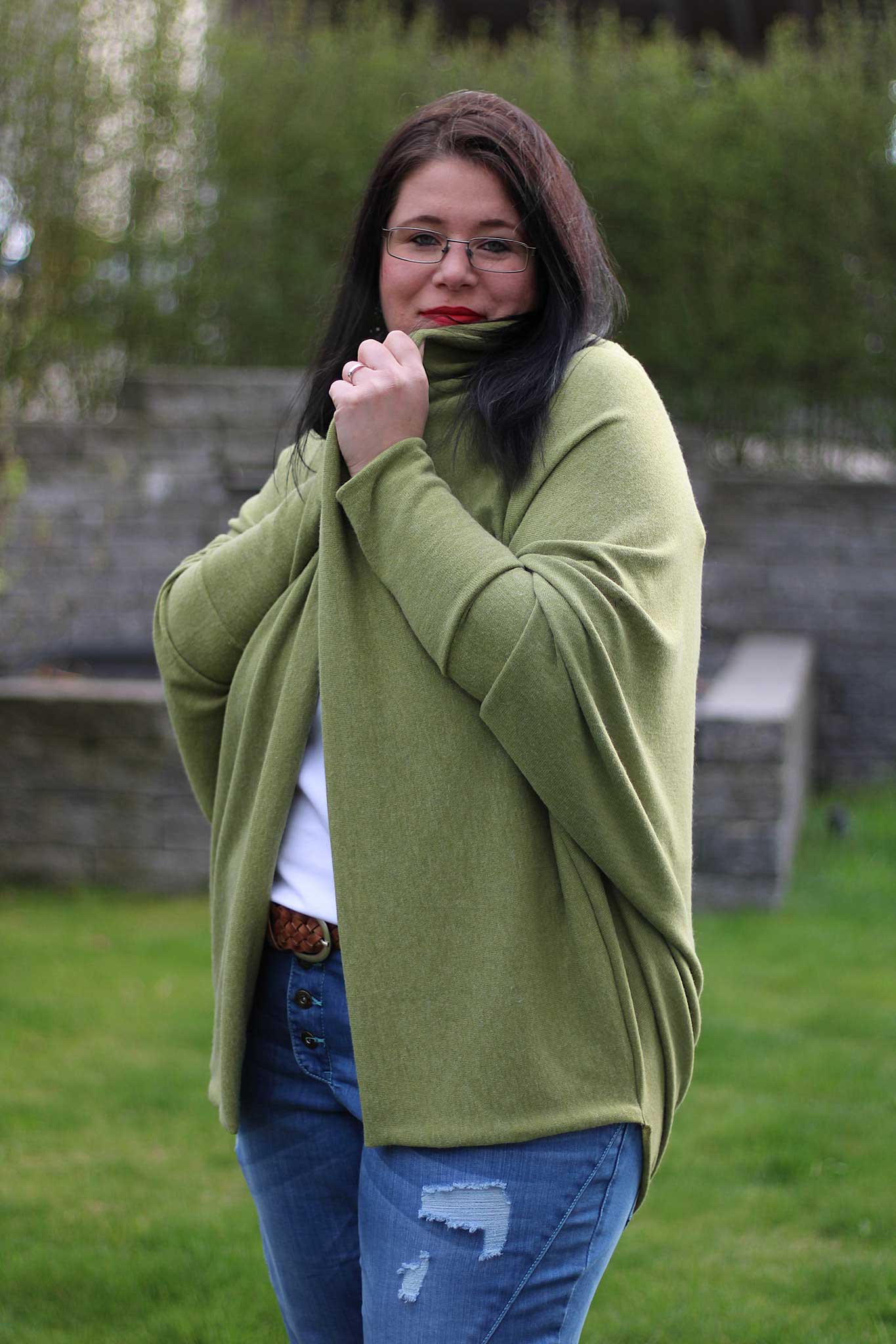 Erbsünde Schnittmuster "macapa" Strickjacke Damen