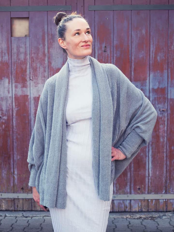 Erbsünde Schnittmuster "macapa" Strickjacke Damen