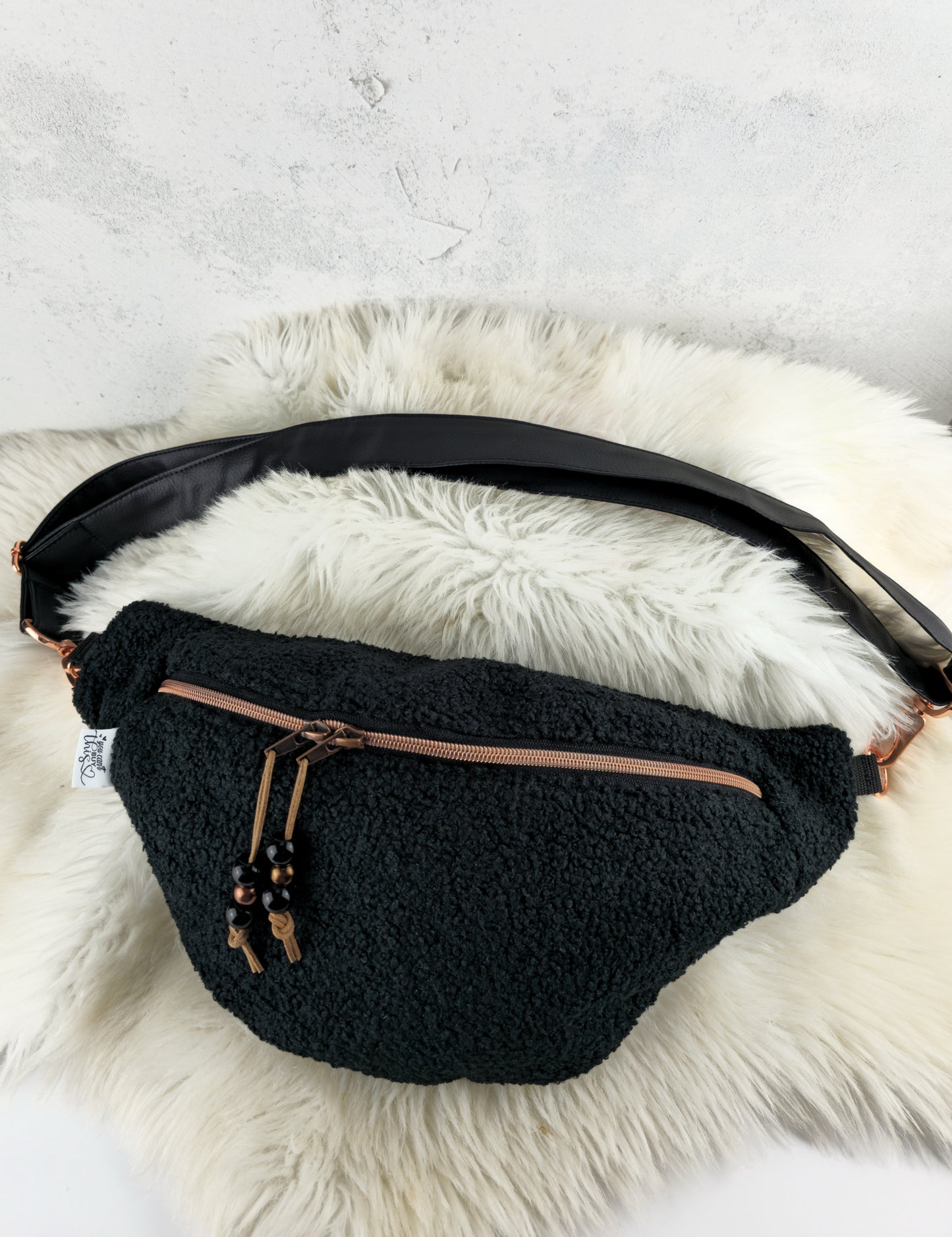 Dekostoff Boucle Kodiak Swafing schwarz