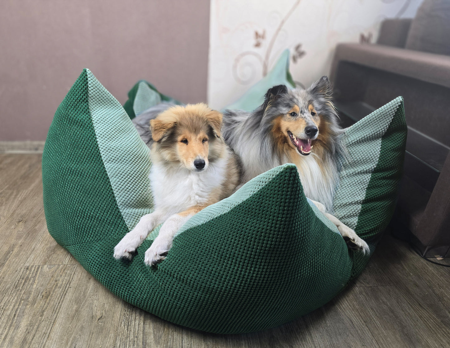 Deko Velour Samt Parma Swafing dunkelgrün